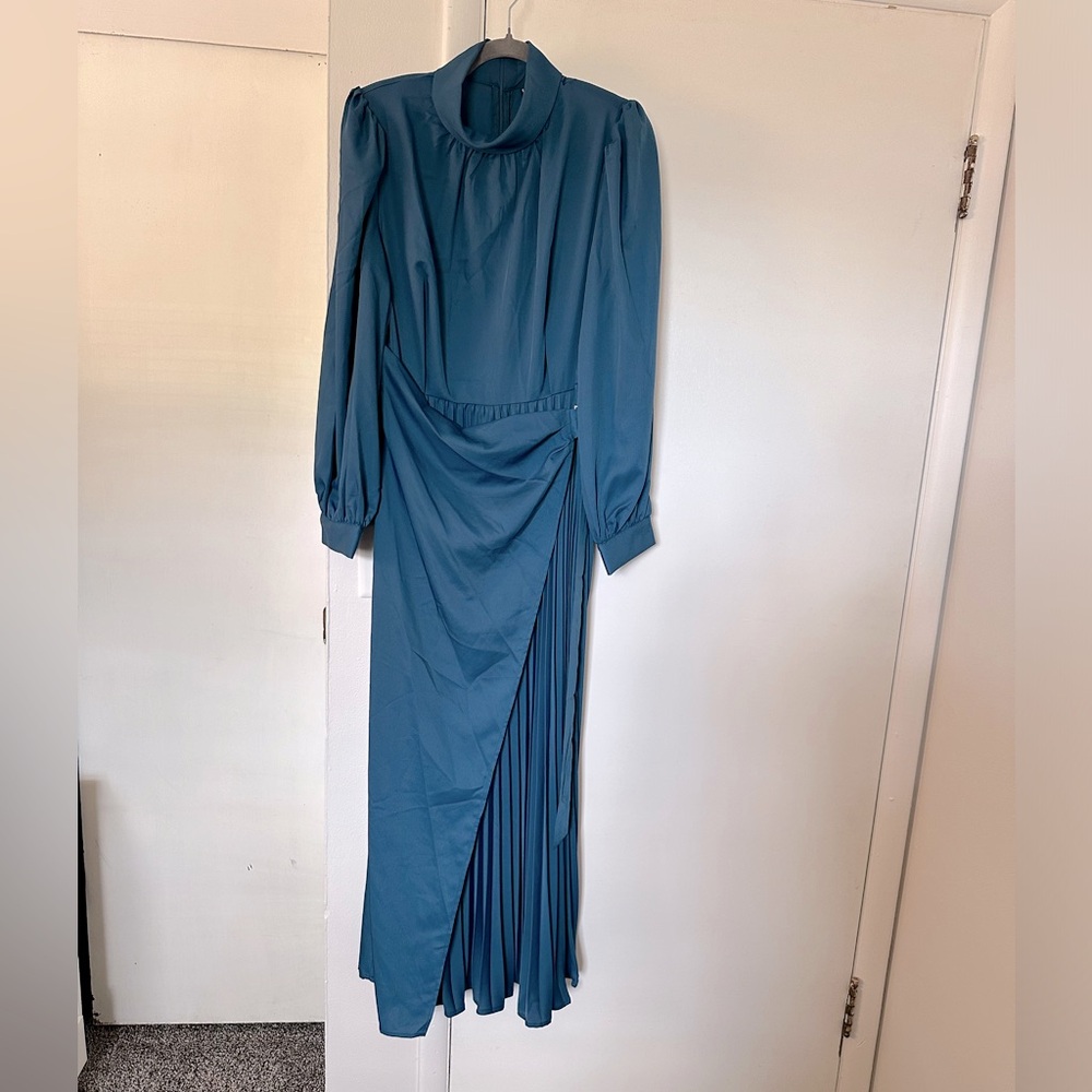 Brand new! Pleated Faux Wrap Dress